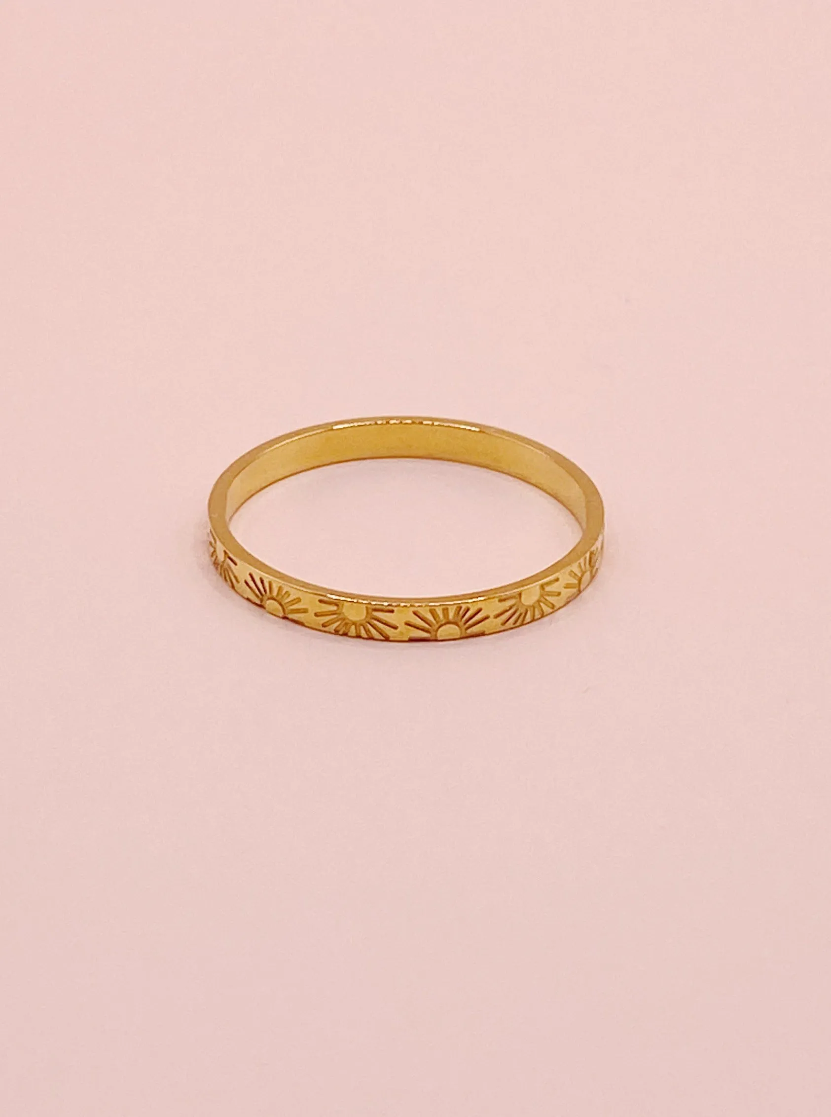 Sun Thin Band Ring