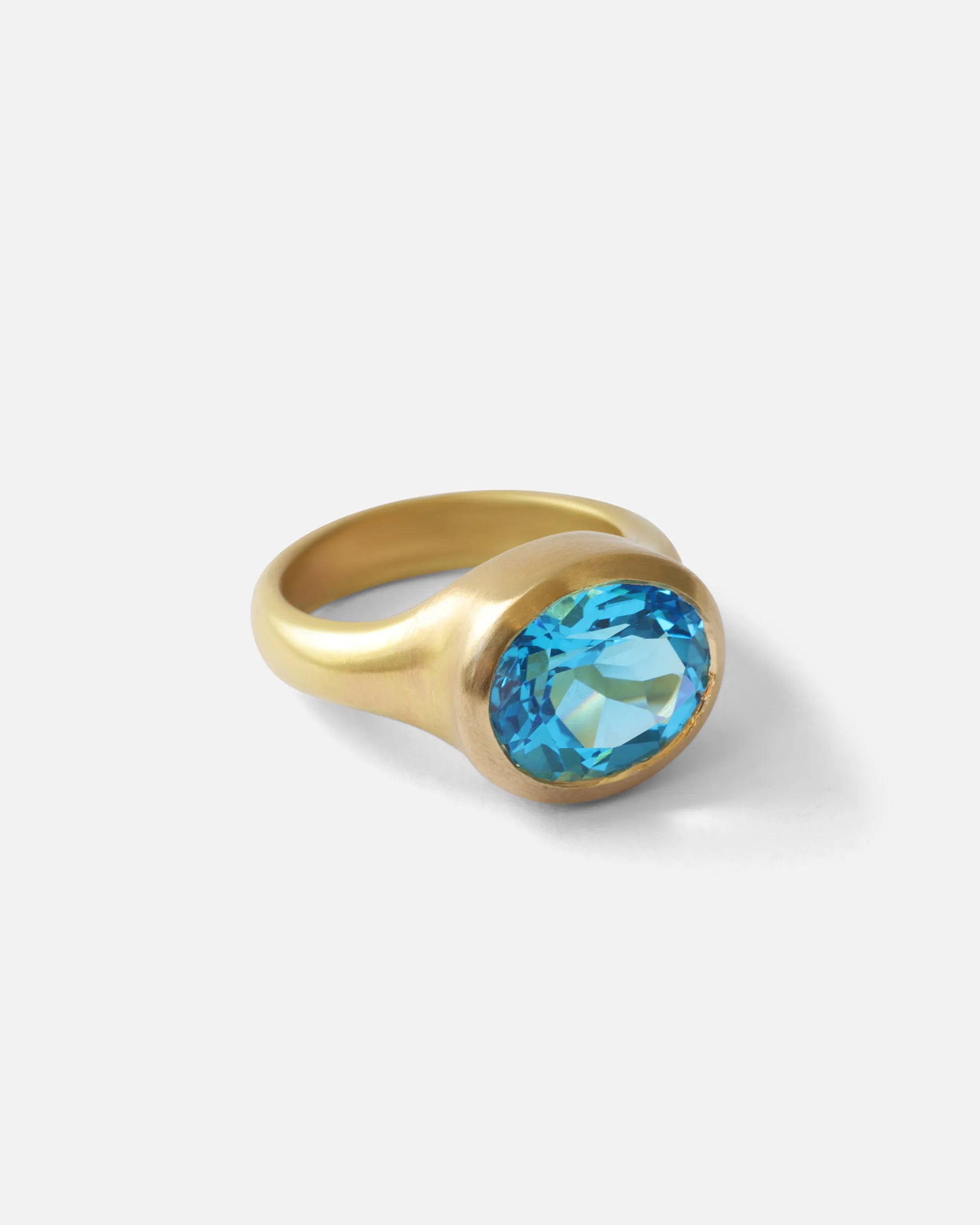 Swiss Blue Topaz Ring