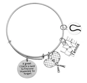 Tennis Coach Bangle Bracelet