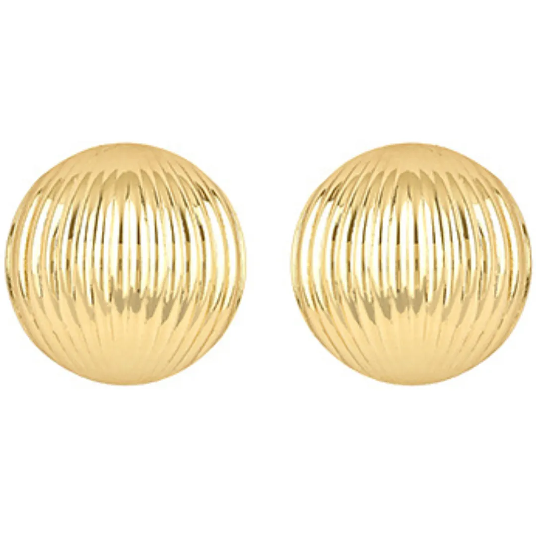 Textured Dome Stud Earrings