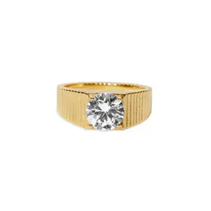 THE ROUGE CZ SIGNET RING