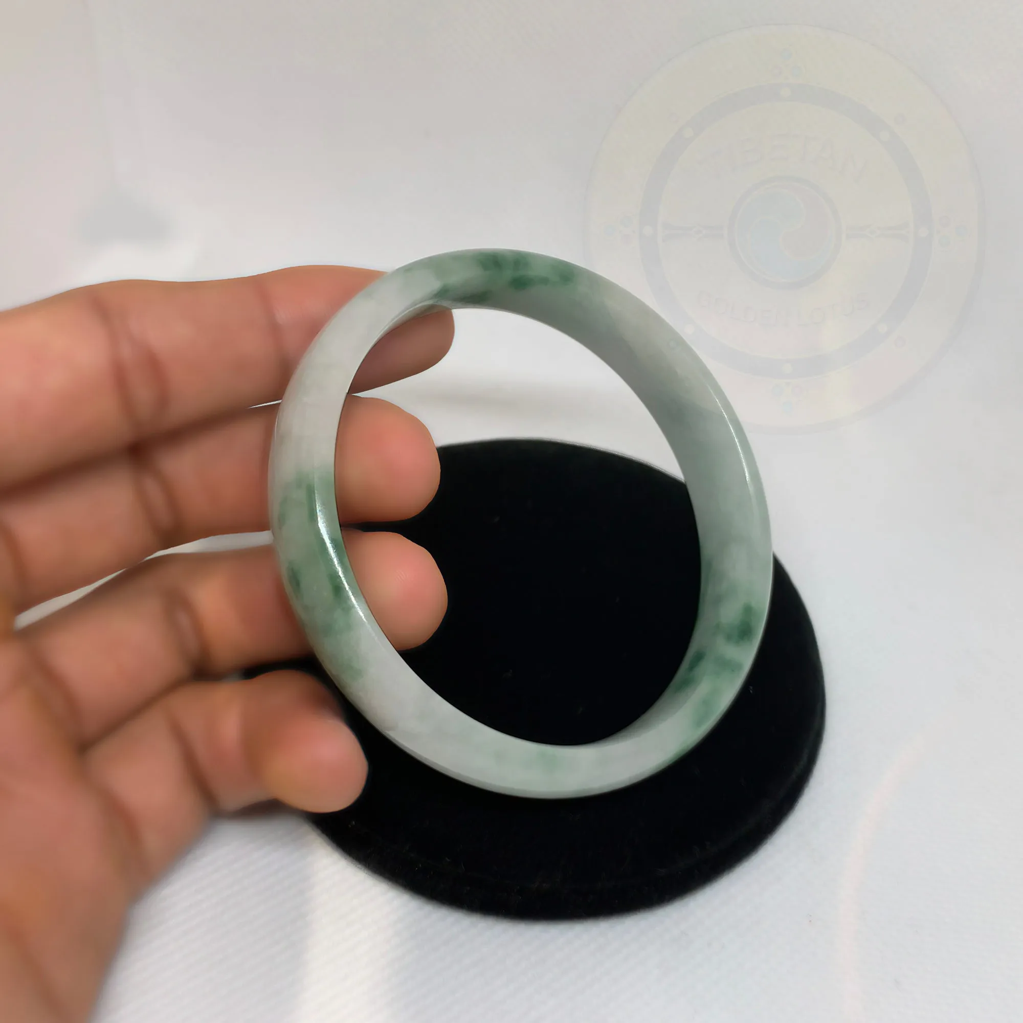 Translucent Natural Antique Jade Bracelet Cuff