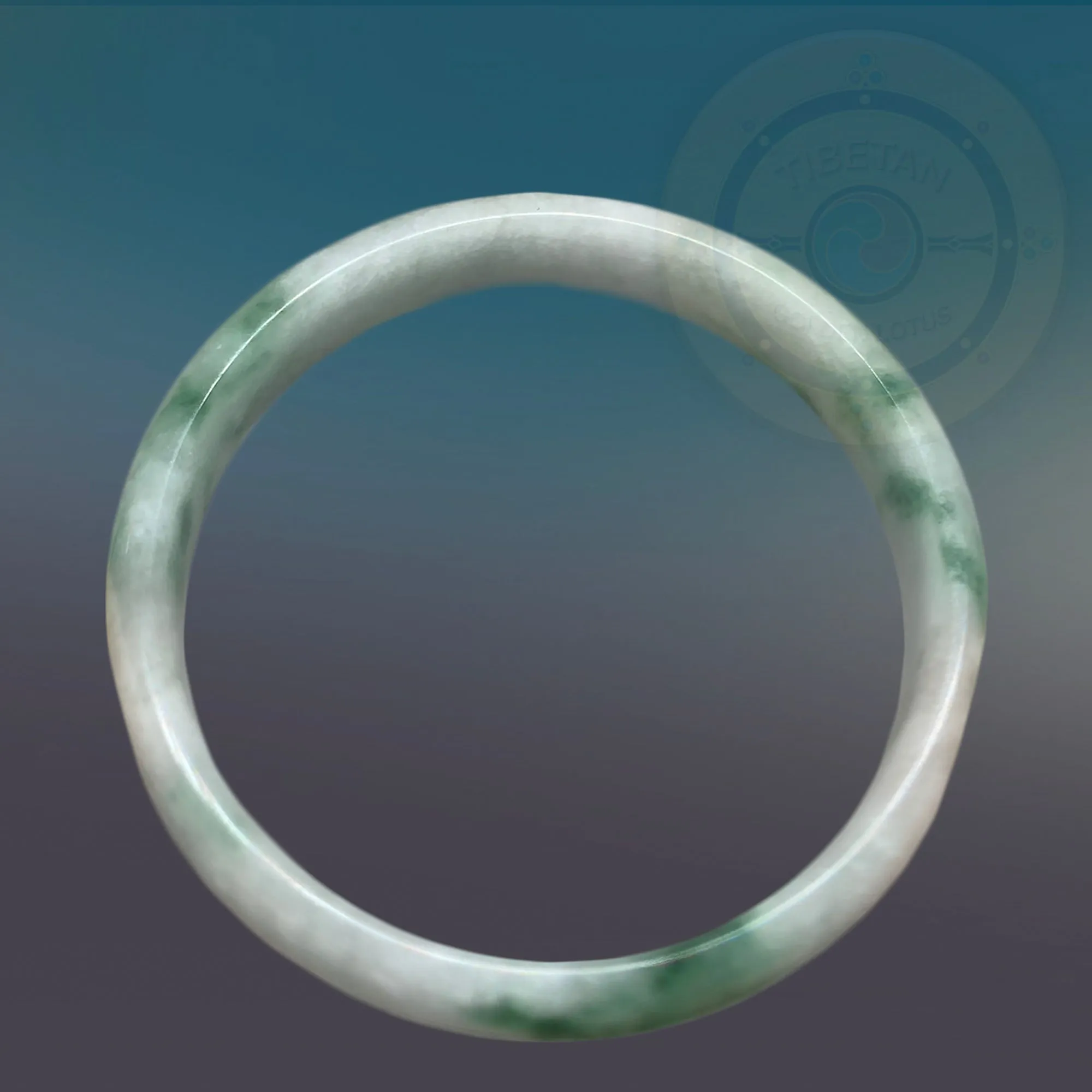 Translucent Natural Antique Jade Bracelet Cuff