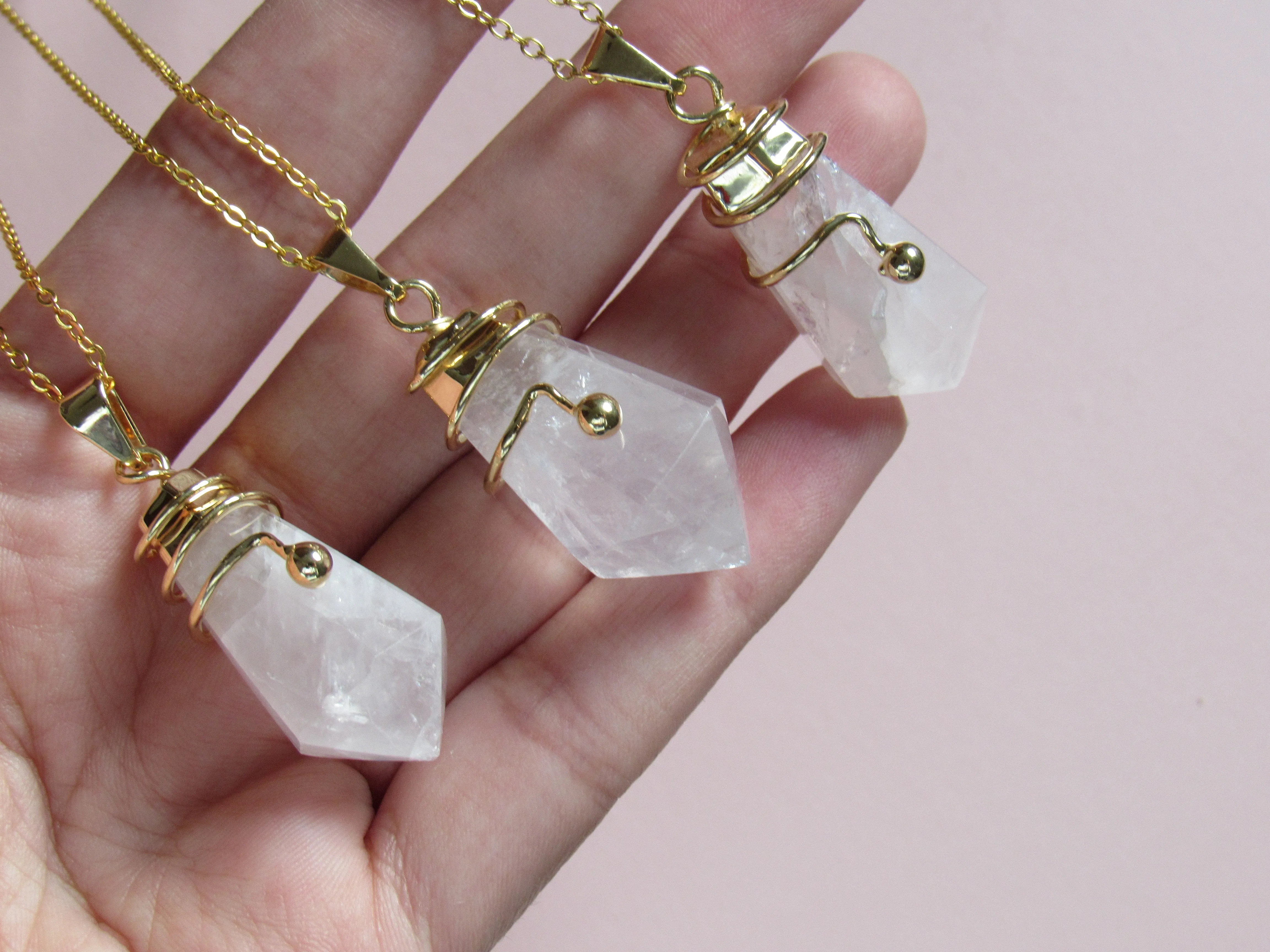 Twilight Rose Quartz Necklaces