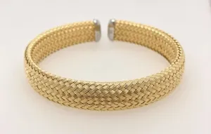 Two Tone Cuff Bracelet