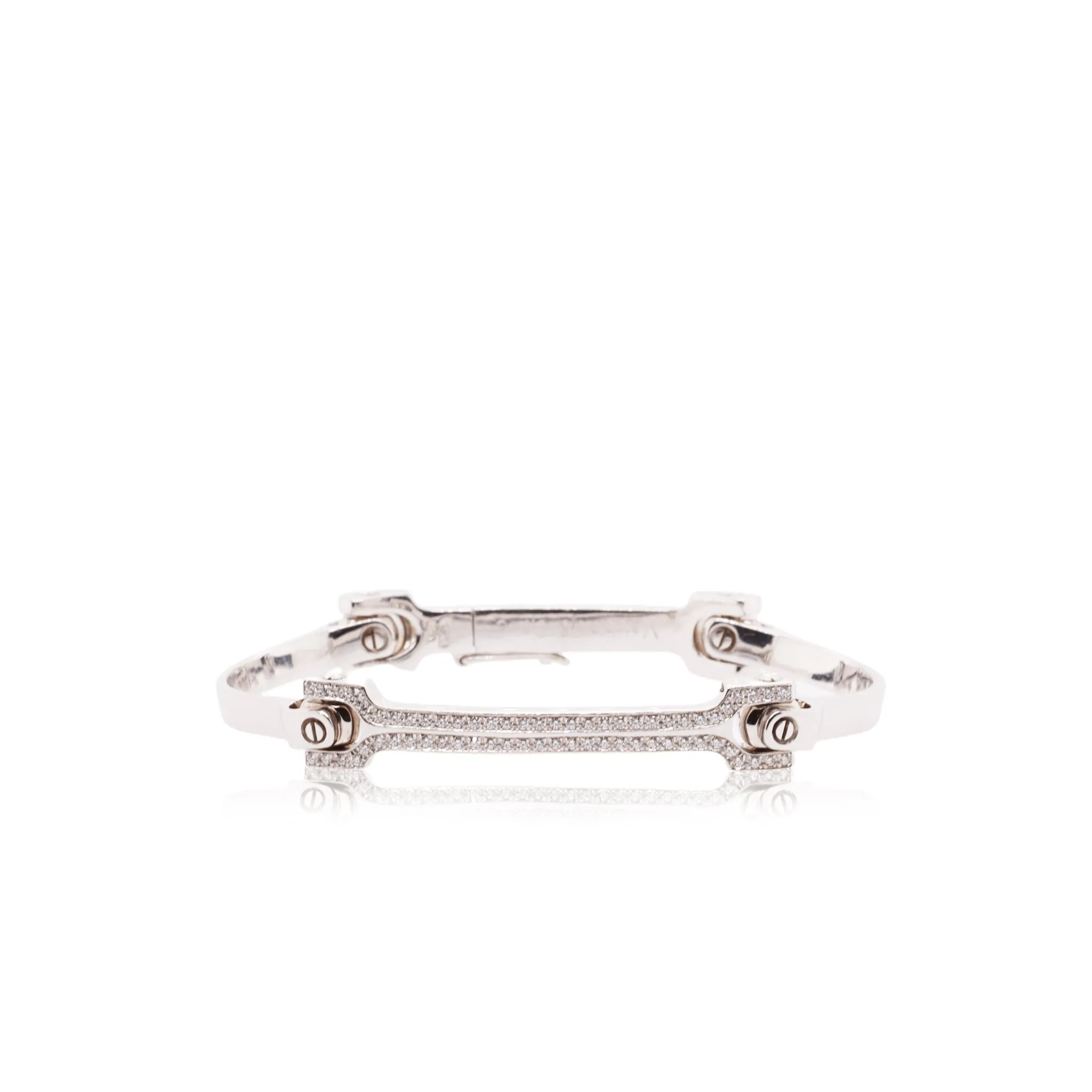 White Gold Diamond Bangle