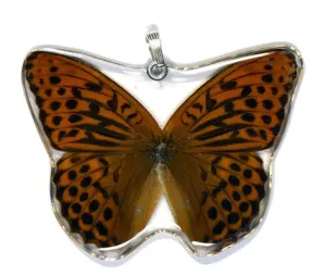 Whole Butterfly Pendant, Pallas' Fritillary