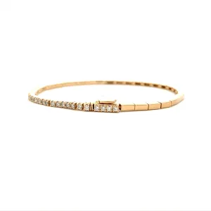 Yellow Gold  Diamond Tennis Bracelet